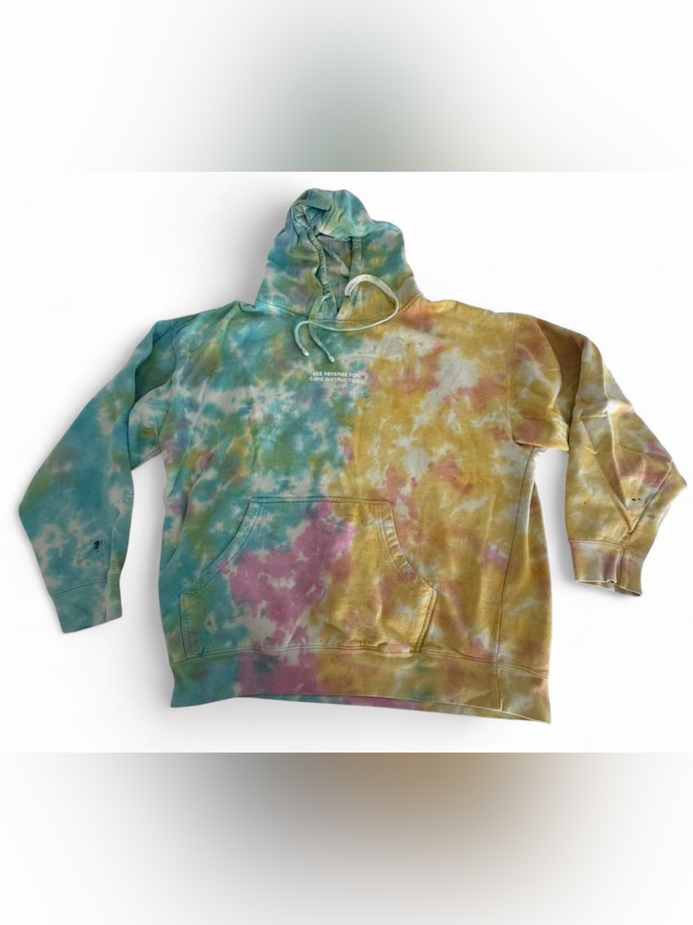 Tie-Dye Hoodie Sweatshirt - Multicolor